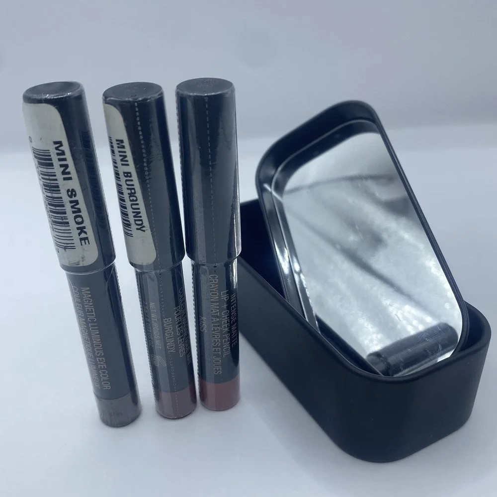 Nudestix Mini Eye Lip Cheek 3pc Pencil Set New